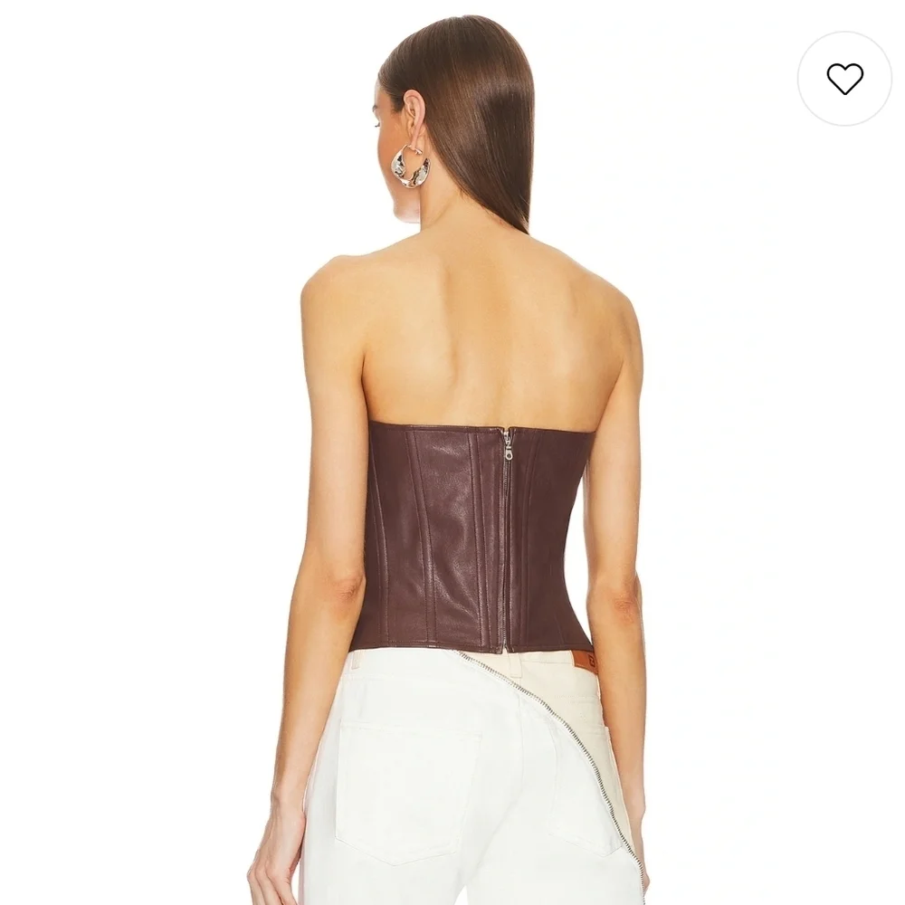 Miaou Dark Brown Leia Corset Size Medium - Picture 2 of 6